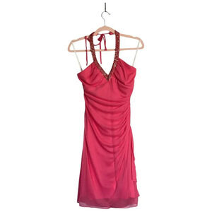 BLONDIE NITES Vintage Bubblegum Pink Formal Party Dress 1990s Y2K Size 4 Hoco